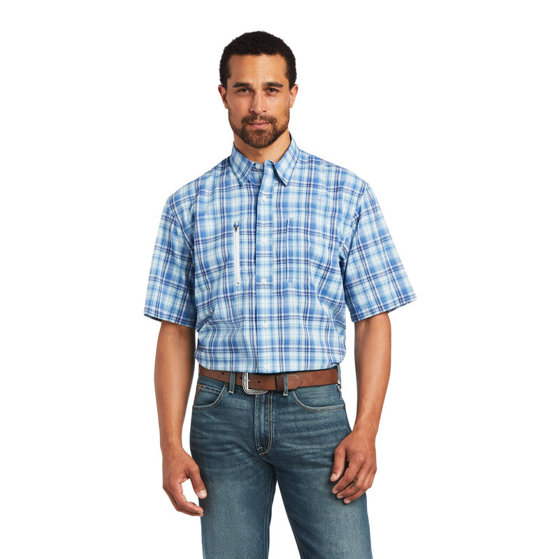 Ariat Hemden Herren - Venttek Classic Fit Blau ( BRAVP-4217 )